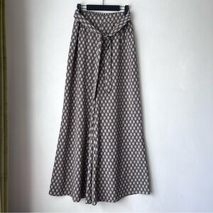 Calista Patterned High Rise Wide Leg Pants M
